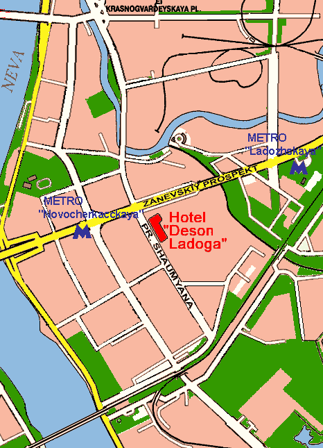 Level 3. Around Hotel Desson Ladoga.